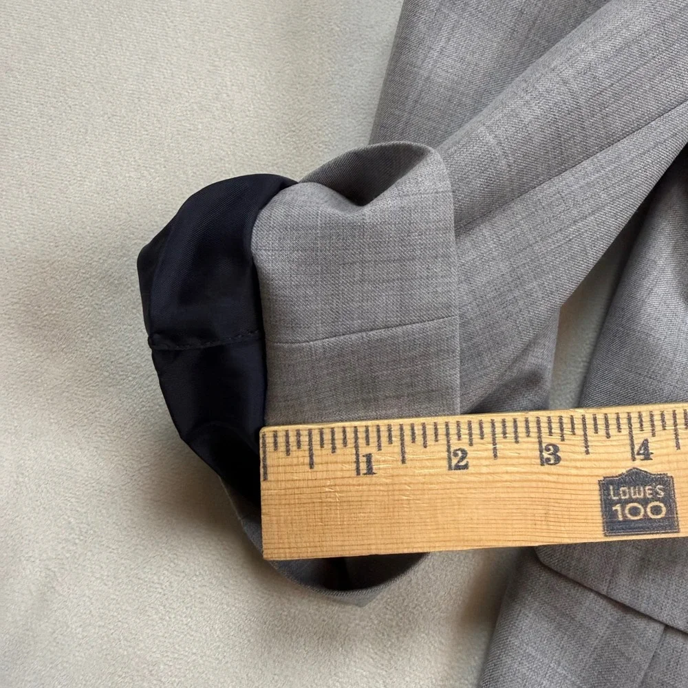 Ted Baker London Mens 50R Slim Fit Wool Blend Suit Jacket Blazer Gray TB310JS